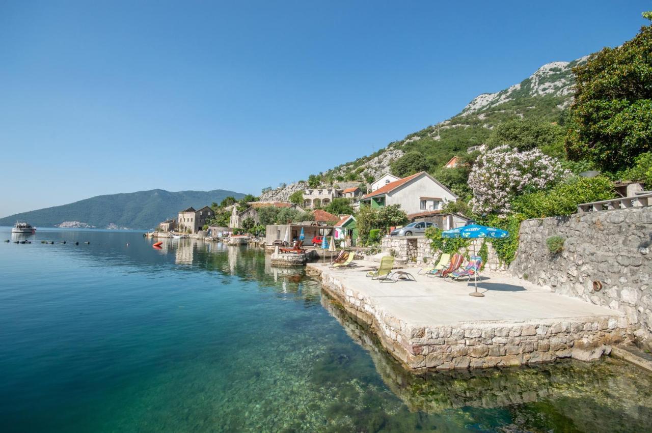 Apartmani Mrsic Risan Buitenkant foto